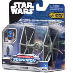 Star Wars Csillagok háborúja Micro Galaxy Squadron 8 cm-es jármű figurával - TIE Fighter (szürke) + TIE Fighter pilóta