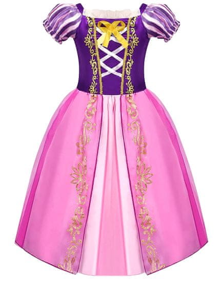 EXCELLENT Mese ruha hímzéssel rózsaszín és lila 110-es méret - Princess