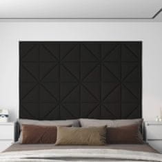 Vidaxl 12 db fekete szövet fali panel 30x30 cm 0,54 m² 343936