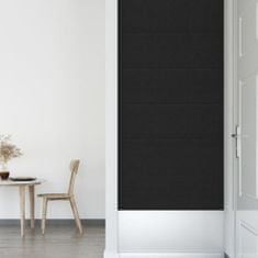 Vidaxl 12 db fekete szövet fali panel 30 x 30 cm 1,08 m² 343796