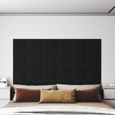 Vidaxl 12 db fekete szövet fali panel 30 x 30 cm 1,08 m² 343796