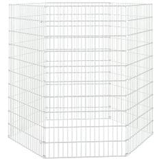 Vidaxl 6 paneles horganyzott vas nyúlketrec 54x100 cm 171581