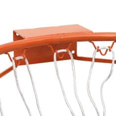 Vidaxl narancssárga acél kosárlabda gyűrű 39 cm 93660