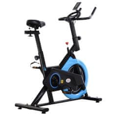 HOMCOM fitnesz kerékpár, LCD kijelző, 47 x 104 x 103,5-11,5 cm, kék / fekete