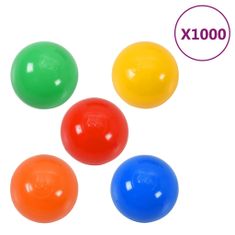 Vidaxl 1000 db színes játéklabda 3102953