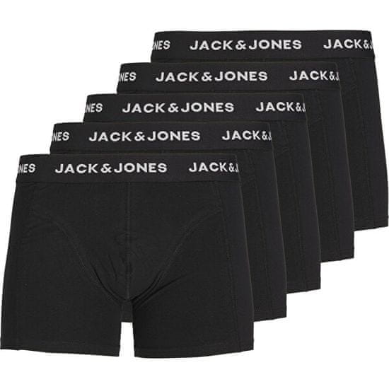 Jack&Jones 5 PACK - férfi boxeralsó JACHUEY 12242049 Black