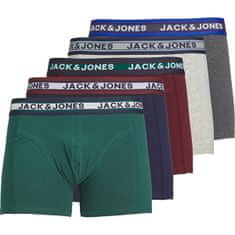 Jack&Jones 5 PACK - férfi boxeralsó JACOLIVER 12242050 Dark Grey Melange (Méret S)