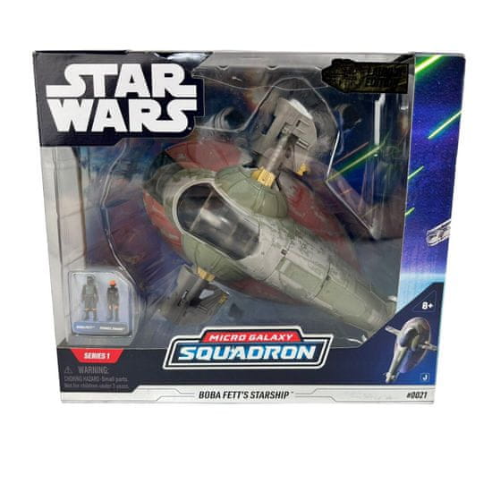 Star Wars Csillagok háborúja Micro Galaxy Squadron 20 cm-es jármű figurával - Boba Fett űrhajója