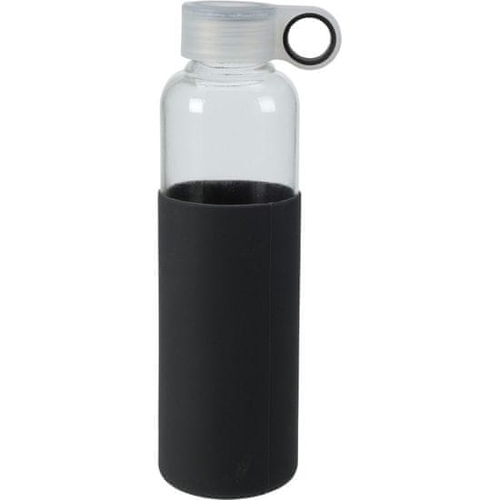EXCELLENT Üveg italos palack fedővel 550 ml fekete KO-170487100cern