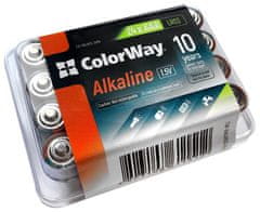 ColorWay Színes lúgos elemek AAA/ 1.5V/ 24db csomagban/ műanyag dobozban