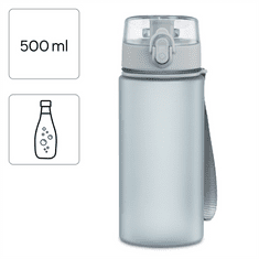 Xavax To Go, sport palack, 0,5 l, egy kézzel nyitható, szénsavas italokhoz, pántos, pántos