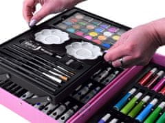 RAMIZ Ramiz kreatív készlet festéshez, rajzoláshoz kiegészítőkkel unikornisos bőröndben 144 darabos