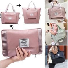 VIVVA® Többfunkciós utazó táska, fekete női táska és női hátizsák egyben, összehajtható kézipoggyász méretű táska, amiben a poggyász is elférhet (1 darab) | BAGPLUS