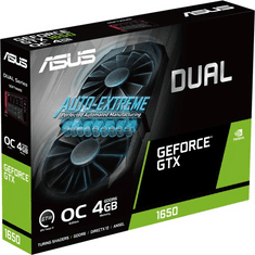 ASUS Dual -GTX1650-O4GD6-P-V2 NVIDIA GeForce GTX 1650 4 GB GDDR6 (90YV0GX8-M0NA00)