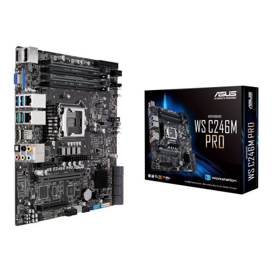ASUS WS C246M PRO Intel C246 LGA 1151 (H4 aljzat) Micro ATX (90SW00E0-M0EAY0)