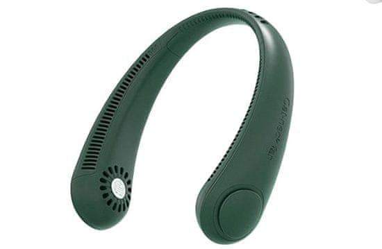 CoolCeny Hordozható mini nyak ventilátor - Zöld