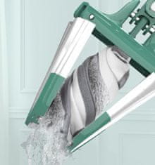 HOME & MARKER® Mop padlókefe, forgatható fejű felmosó szett, hatékony felmosás modern felmosó fejjel | MOPEX