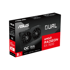 ASUS Dual -RX7600-O8G-V2 AMD Radeon RX 7600 8 GB GDDR6 (90YV0IH2-M0NA00)