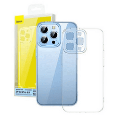 BASEUS Crystal iPhone 13 Pro tok átlátszó + üvegfólia (ARJB020402) (ARJB020402)