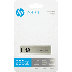 PNY HP x796w USB flash meghajtó 256 GB USB A típus 3.2 Gen 1 (3.1 Gen 1) Ezüst (HPFD796L-256)