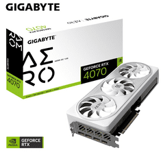GIGABYTE GV-N4070AERO OC-12GD videókártya NVIDIA GeForce RTX 4070 12 GB GDDR6X (GV-N4070AERO OC-12GD)