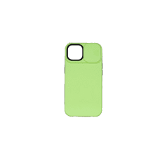 iPhone 14 TPU+PC csúsztatható kameravédős tok zöld (CEL-CAMP-IPH1461-GR) (CEL-CAMP-IPH1461-GR)