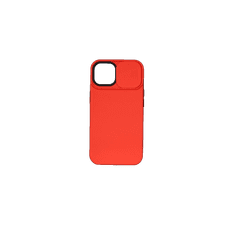 iPhone 14 TPU+PC csúsztatható kameravédős tok piros (CEL-CAMP-IPH1461-R) (CEL-CAMP-IPH1461-R)