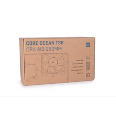 Alphacool Core Ocean T38 AIO 280mm univerzális CPU vízhűtés (13053 / 4250197130530) (4250197130530)
