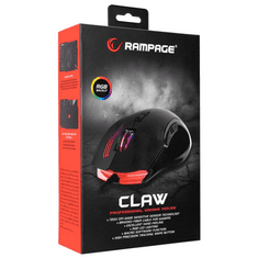 Rampage SMX-G38 Claw Gaming egér fekete (35497) (Rampage35497)