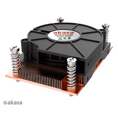 Akasa Fan - AM4 Low Profile CPUCooler with SideBlower Fan - AK-CC1109BP01 (AK-CC1109BP01)