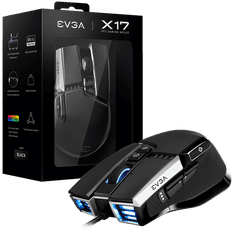 EVGA Mouse X17 Gaming egér - RGB - Fekete (903-W1-17BK-K3)