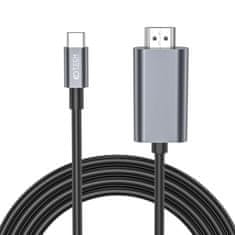 Tech-protect Ultraboost kábel USB-C / HDMI 4K 2m, fekete