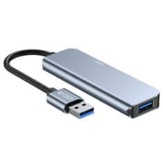 Tech-protect V0 HUB adapter 4x USB / USBC-C, szürke