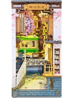 Építőkészlet - könyvmegállító Sakura Densya (fa)