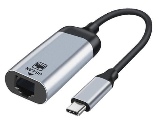 XtendLan adapter USB-C-ről RJ45-re 15cm, 10/100/1000Mhz / WIN / Android / MacOS