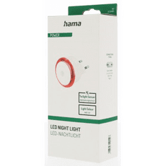 Hama Basic éjszakai/keleti LED lámpa, automatikus be- és kikapcsolás, piros fénnyel