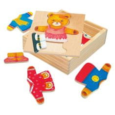 Bino öltöztető puzzle - medve