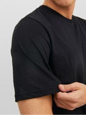 Jack&Jones 3 PACK - férfi póló JACUNDER Standard Fit 12248076 Black (Méret XL)