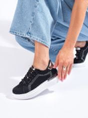 Amiatex Női tornacipő 101315 + Nőin zokni Gatta Calzino Strech, fekete, 37