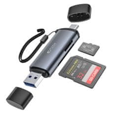 TKG Adapter: Tech- Protect Ultraboost - kártyaolvasó USB / Type-C (USB-C) / SD / MicroSD portokkal