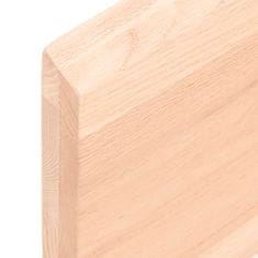 Greatstore kezeletlen tömör tölgyfa asztallap 220x50x4 cm