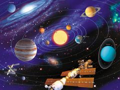 Ravensburger Naprendszer világító puzzle 500 darabos puzzle