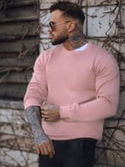 Dstreet Férfi pulóver kapucni nélkül Mijak rózsaszín XL