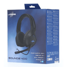 uRage játék headset SoundZ 400, fekete