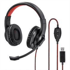 Hama PC-s fejhallgató HS-USB400, sztereó, fekete