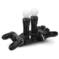 Hama töltőállomás PS4/PS VR-hez, fekete színű