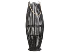 Beliani Fekete bambuszlámpás 72 cm TAHITI
