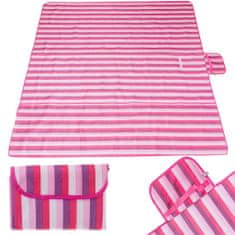 Aga Strandszőnyeg Strand piknik takaró 200x200cm rózsaszín
