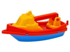 Csónak / csónak a vízben műanyag 14x7cm - vegyes színekben