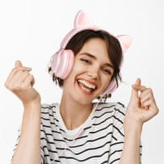 TKG Headset: HOCO W36 - pink vezetékes fejhallgató (3,5 mm jack)